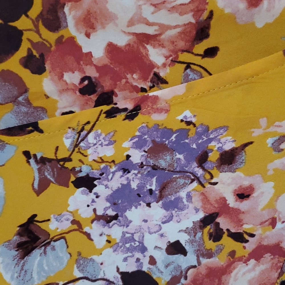 Rokoko Wrap Maxi Dress Yellow Floral NWT - Picture 5 of 8